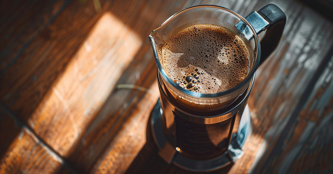 How to make a well balanced cup of coffee with a French press.